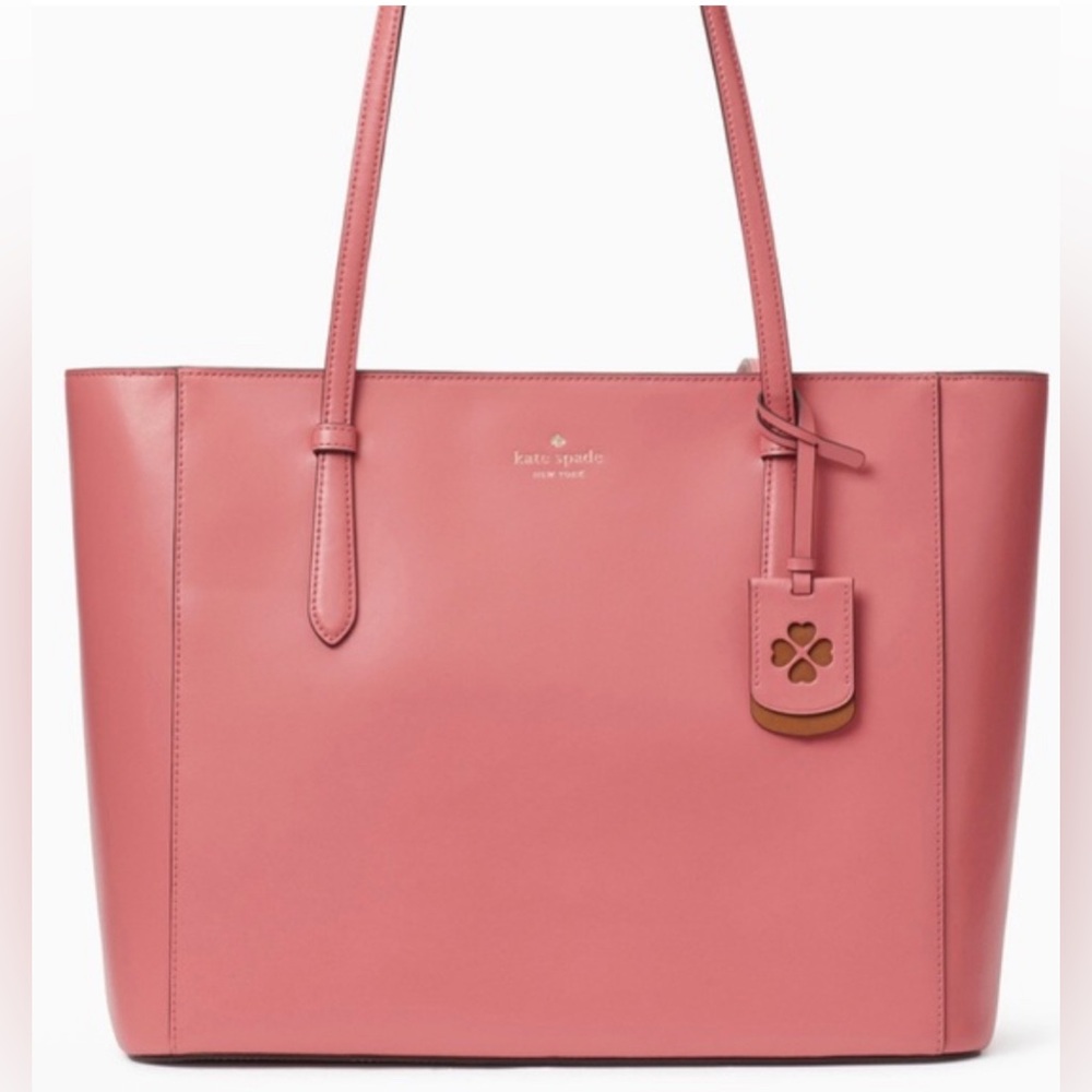 KATE SPADE Pink Leather Schuyler Tote Bag - Picture 1 of 12